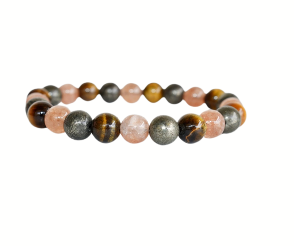 Leo Zodiac Gemstones Bracelet – Confidence, Strength & Radiance ♌︎