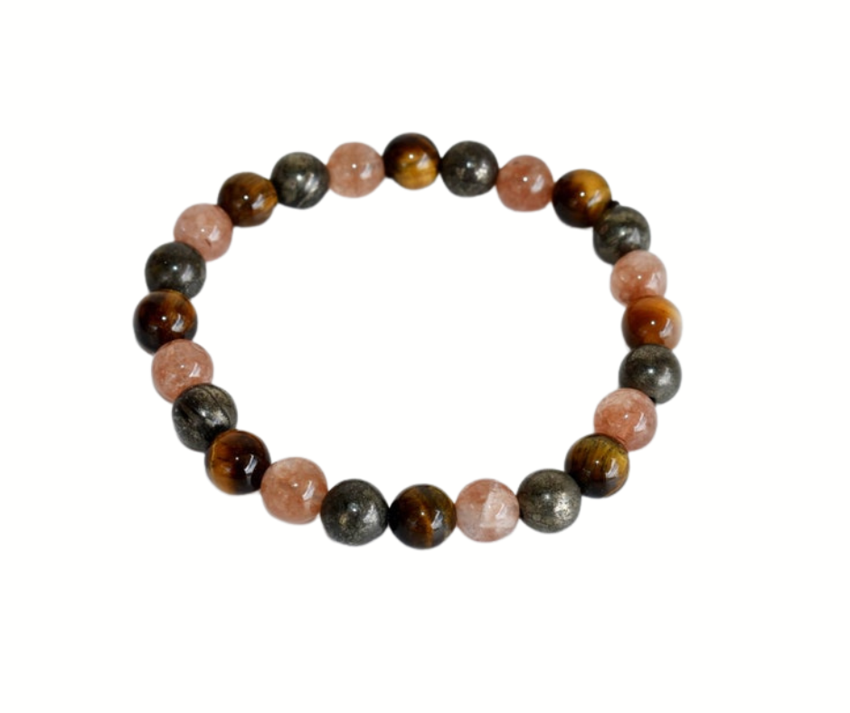 Leo Zodiac Gemstones Bracelet – Confidence, Strength & Radiance ♌︎