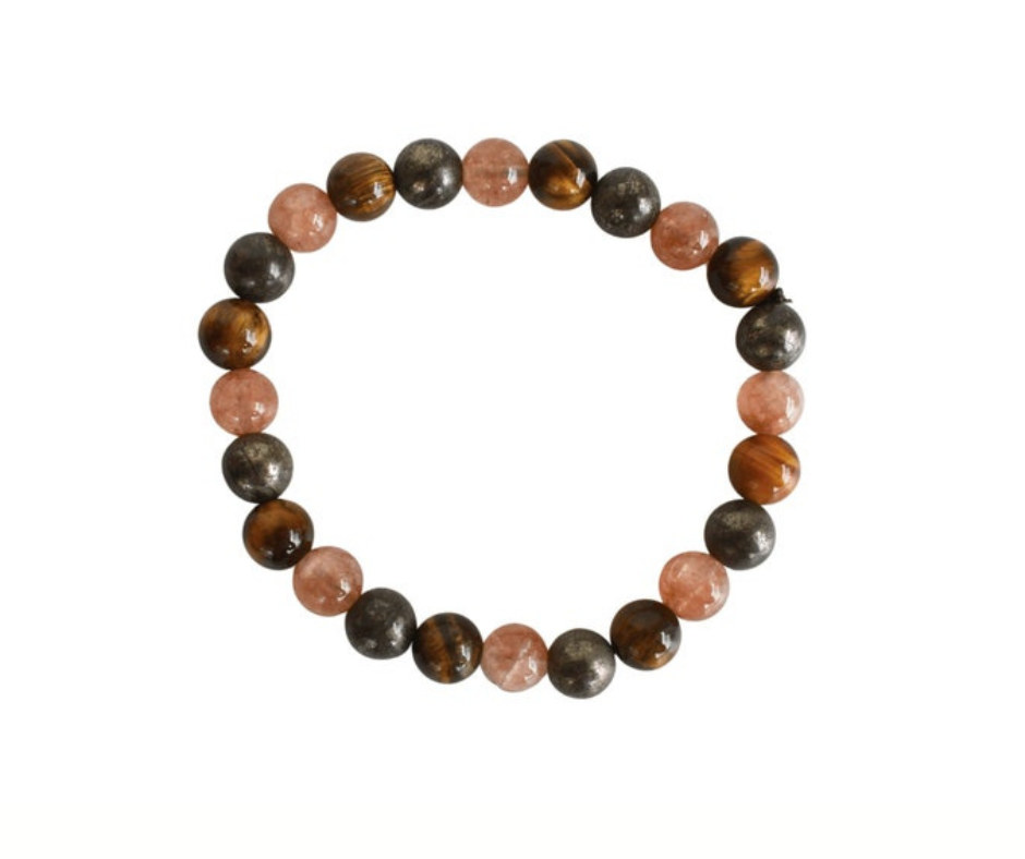 Leo Zodiac Gemstones Bracelet – Confidence, Strength & Radiance ♌︎