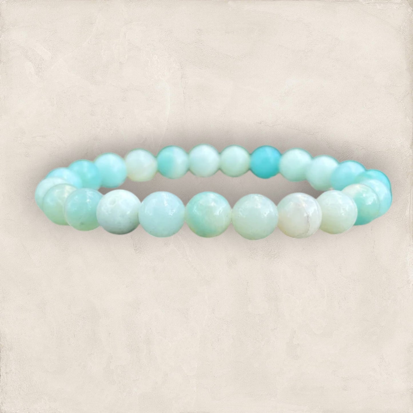 AAA+ Amazonite Crystal Healing Bracelet - Energizes throat chakra