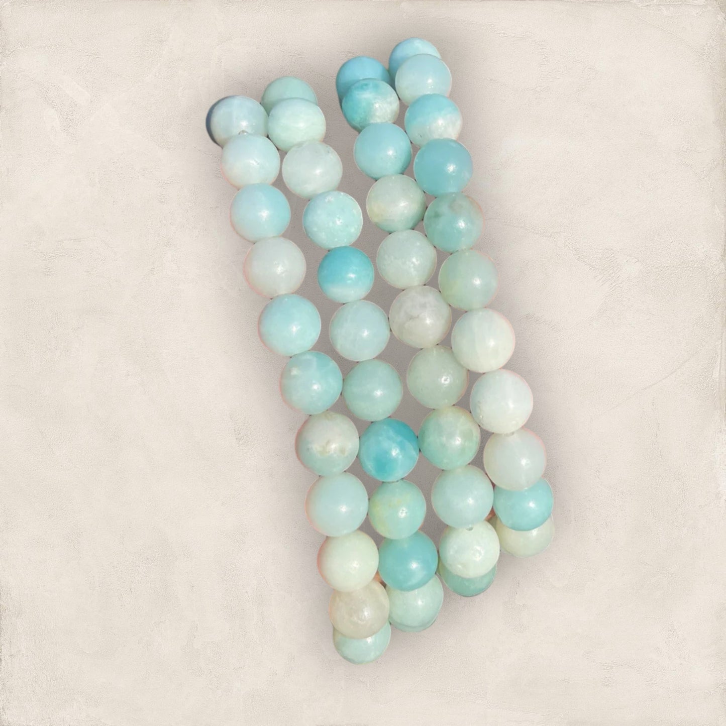 AAA+ Amazonite Crystal Healing Bracelet - Energizes throat chakra