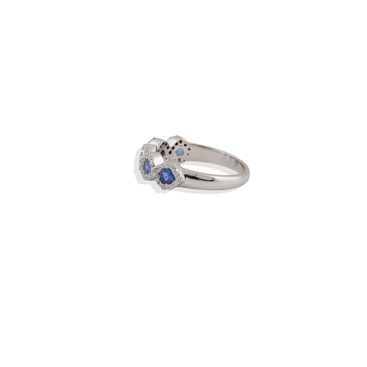: Classic Blue Sapphire Eternity Band – 925 Sterling Silver Infinity Design | Elegant Stacking Ring
