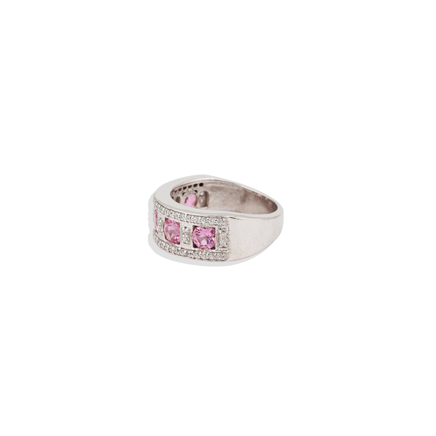 Elegant Ruby Band Ring – 925 Sterling Silver with Rose Gold Finish & CZ Sparkle | Timeless Luxury by Navrii"