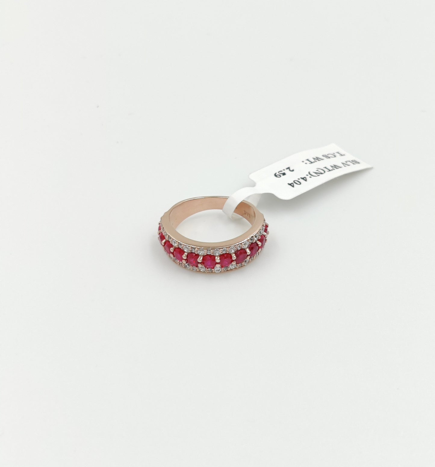 Elegant 925 Sterling Silver Labmade Gemstone Eternity Band Ring- Sapphire, Emerald, Ruby | Navrii with AAA+ Quality CZ Gemstones