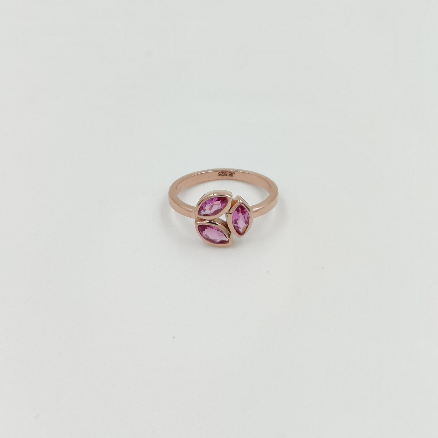 Elegant 925 Sterling Silver- Green Peridot Ring Gold Plated Adjustable Statement Ring - Trendy Leaf Design - Limited Stock!