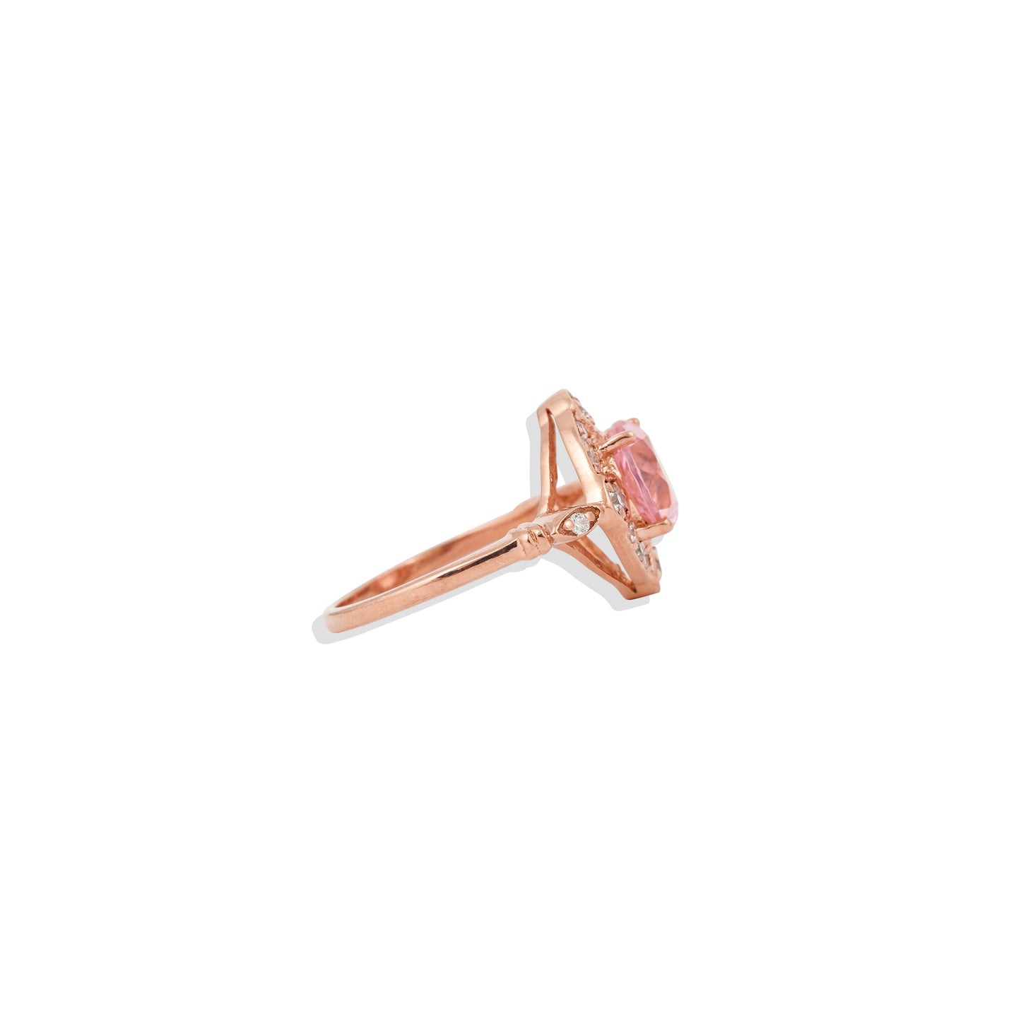 925 Sterling Silver Halo Gemstone Ring – Blue Sapphire, Emerald Green, Ruby Red, & Rose Quartz – Vintage-Inspired Statement Ring – Limited Stock!