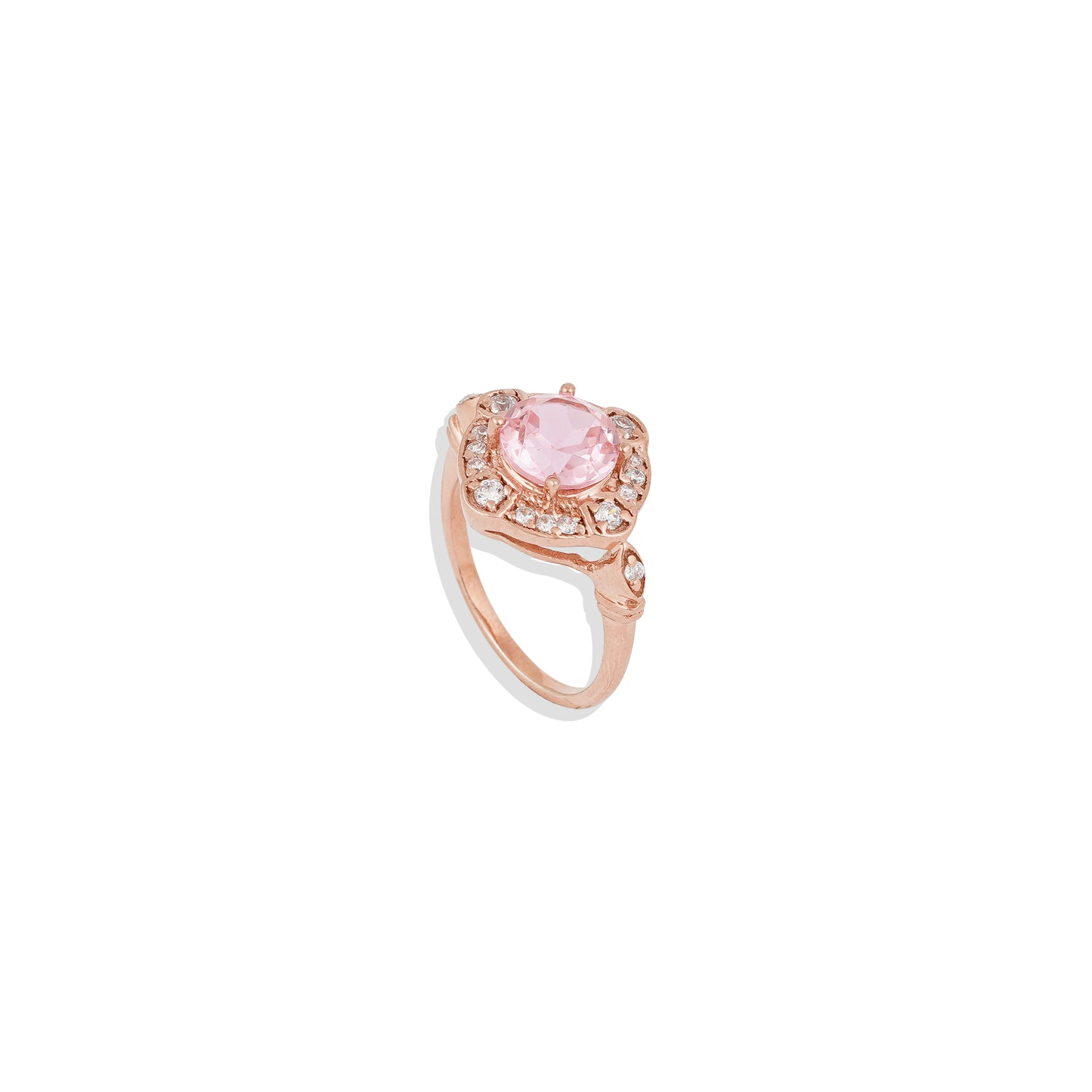 925 Sterling Silver Halo Gemstone Ring – Blue Sapphire, Emerald Green, Ruby Red, & Rose Quartz – Vintage-Inspired Statement Ring – Limited Stock!