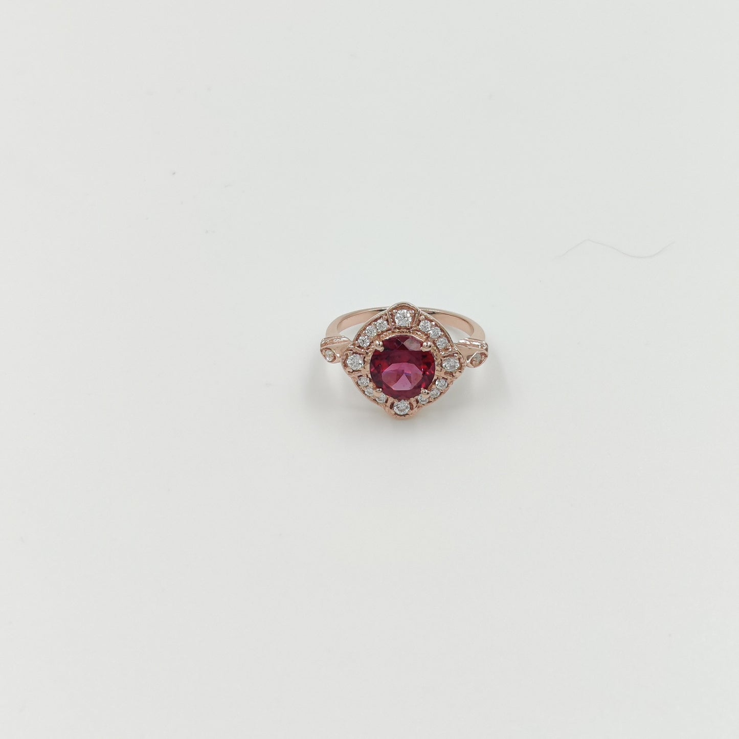 925 Sterling Silver Halo Gemstone Ring – Blue Sapphire, Emerald Green, Ruby Red, & Rose Quartz – Vintage-Inspired Statement Ring – Limited Stock!