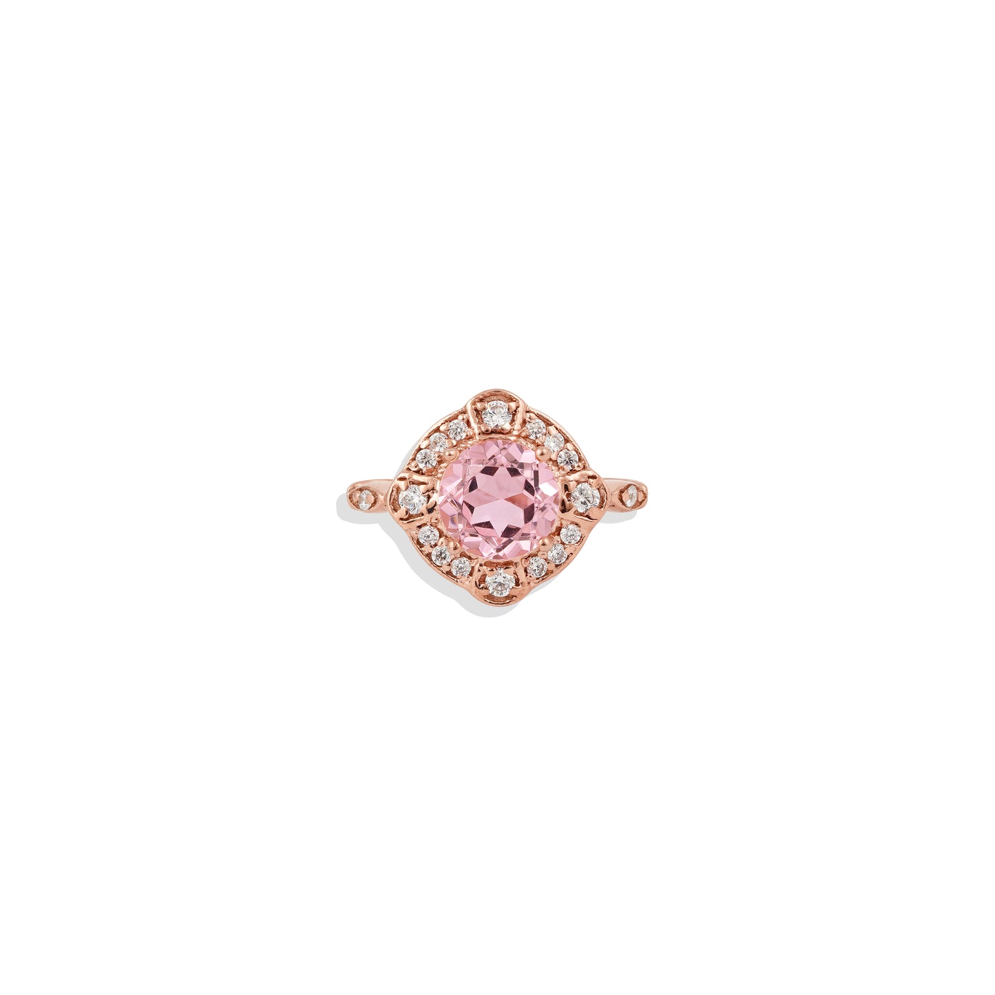 925 Sterling Silver Halo Gemstone Ring – Blue Sapphire, Emerald Green, Ruby Red, & Rose Quartz – Vintage-Inspired Statement Ring – Limited Stock!
