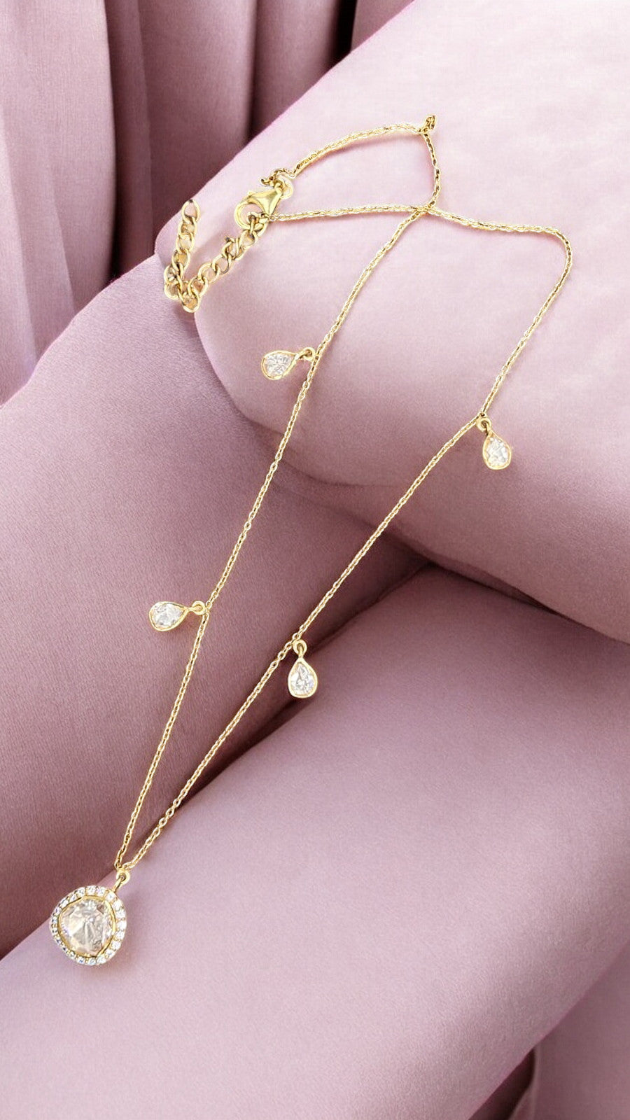 Elegant Light Luxury Polki Necklace