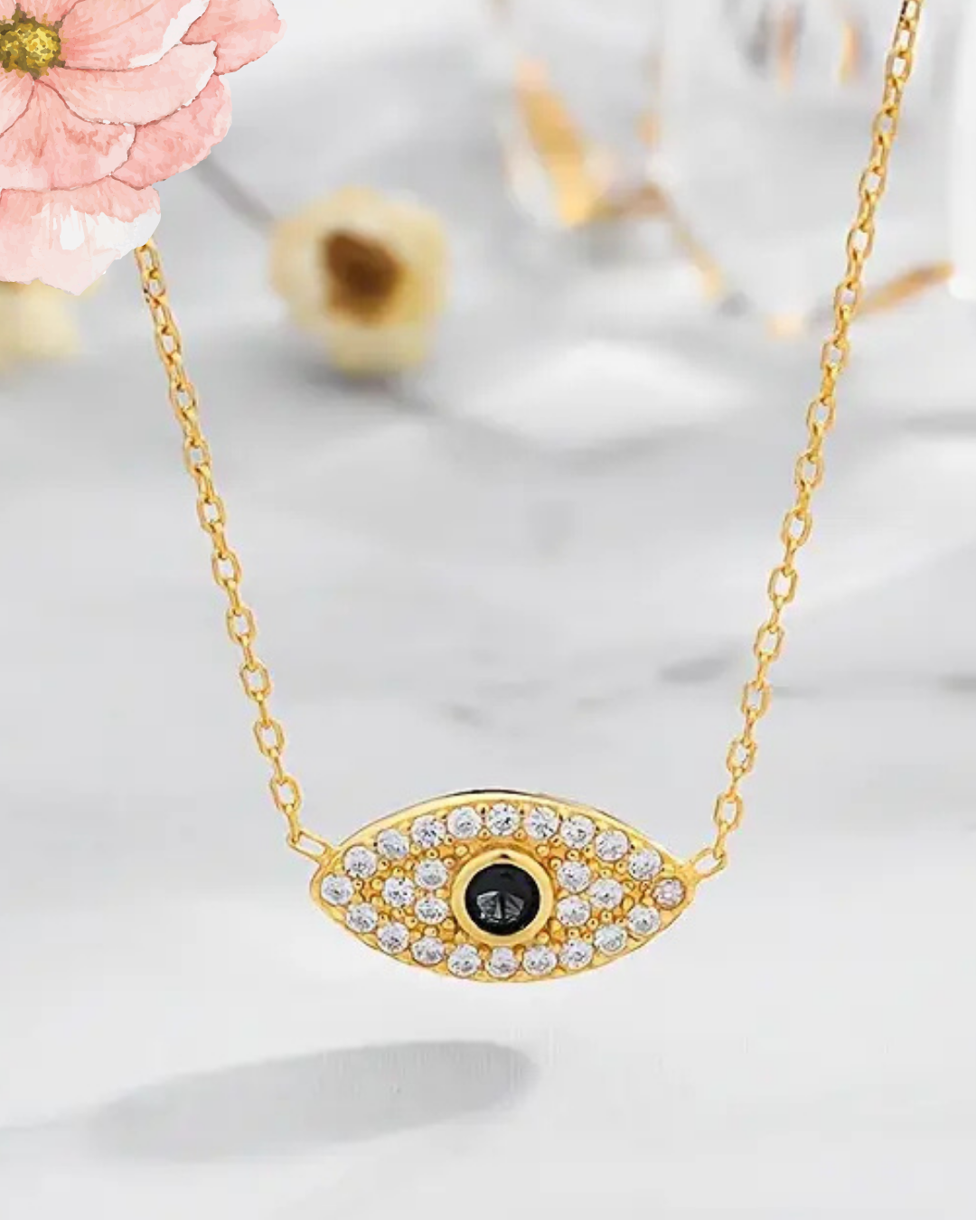 Evil Eye Pendant in 925 Sterling Silver – Protection & Elegance in One