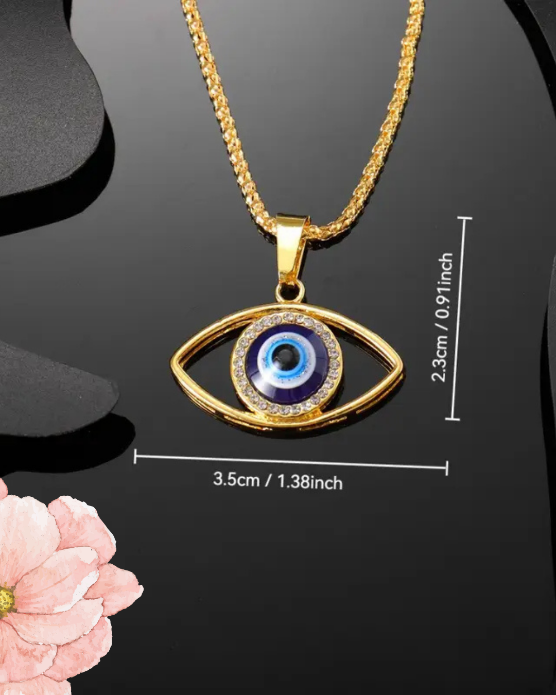 Evil Eye Pendant in 925 Sterling Silver – Protection & Elegance in One