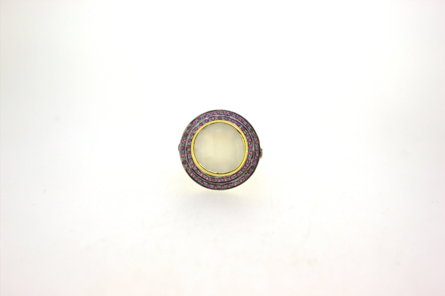 Natural Chalcedony Gemstone Ring