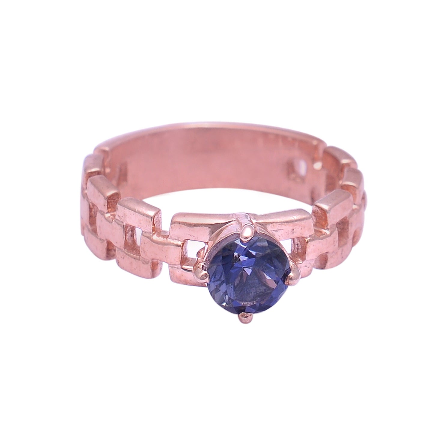 Citrine Band, 925 Sterling Silver Gemstone Ring, Statement Ring, Green Amethyst Ring, Iolite Ring, Silver Statement Band, Wedding Band Ring
