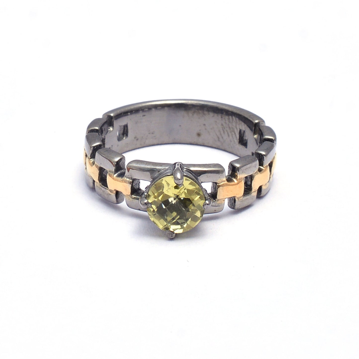 Citrine Band, 925 Sterling Silver Gemstone Ring, Statement Ring, Green Amethyst Ring, Iolite Ring, Silver Statement Band, Wedding Band Ring