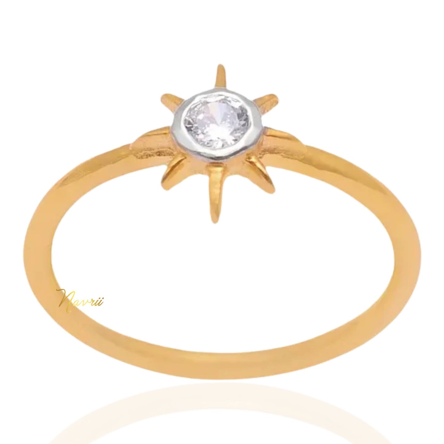 925 Sterling Silver Cubic Zirconia Solitaire Ring