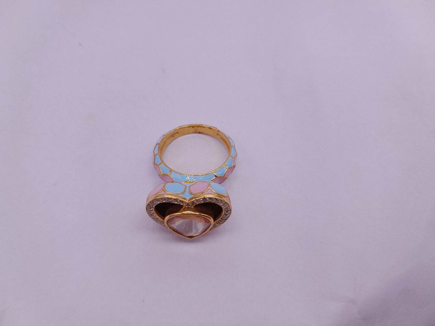 Silver Moissanite Polki Enamel Ring, Polki Ring Enamel Jewelry, Moissanite Jewelry Ring, Wedding Ring, Traditional Silver Ring, Polki Ring