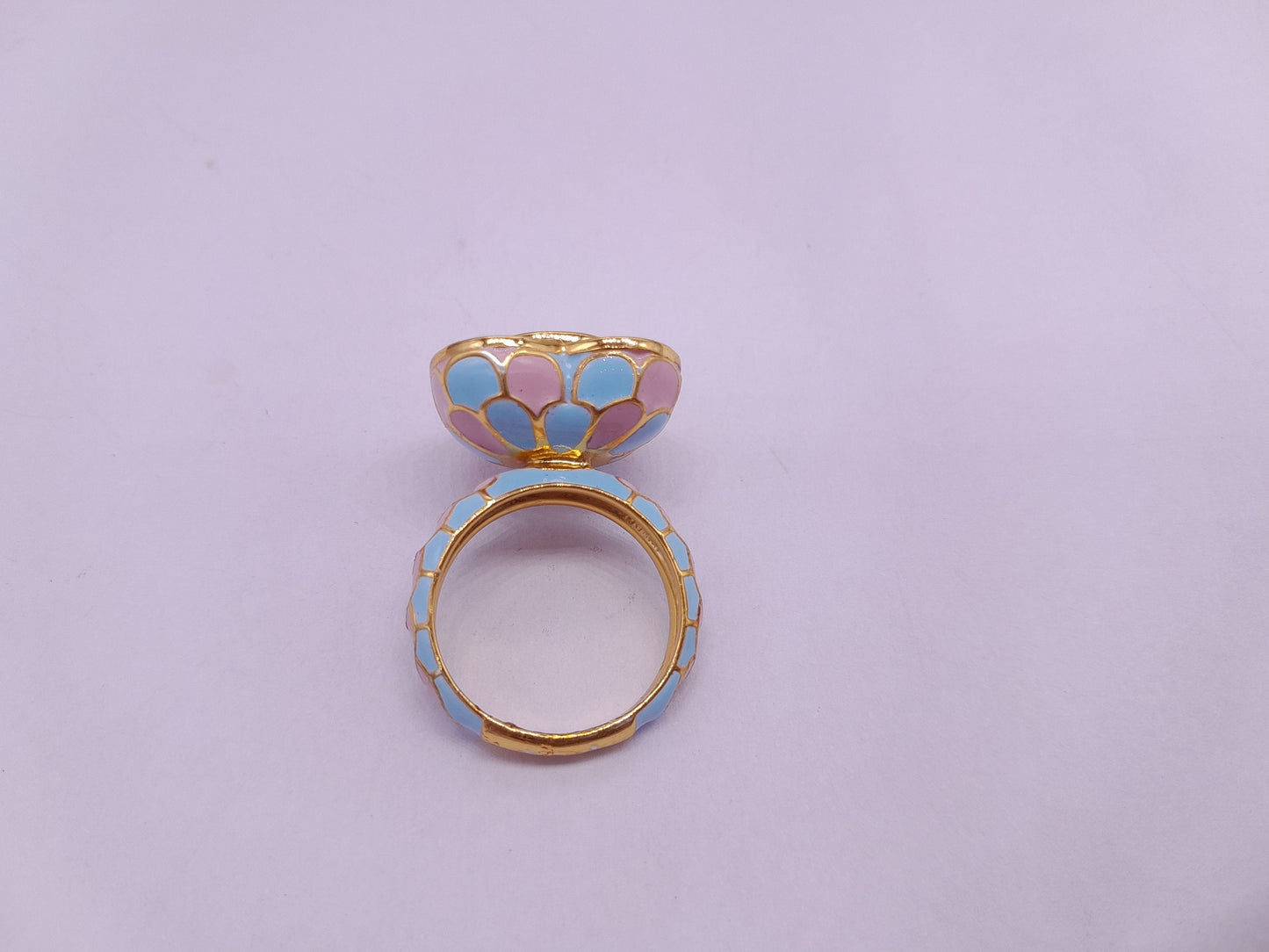 Silver Moissanite Polki Enamel Ring, Polki Ring Enamel Jewelry, Moissanite Jewelry Ring, Wedding Ring, Traditional Silver Ring, Polki Ring