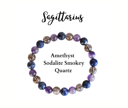 Sagittarius Zodiac Gemstones Bracelet – Freedom, Wisdom & Higher Vibes ♐︎