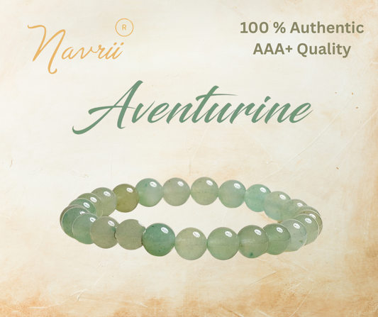 Green Aventurine Gemstone Bracelet | Stone of Opportunity | Luck • Prosperity • Growth | Heart Chakra Stone | 8mm Gemstone Bracelet