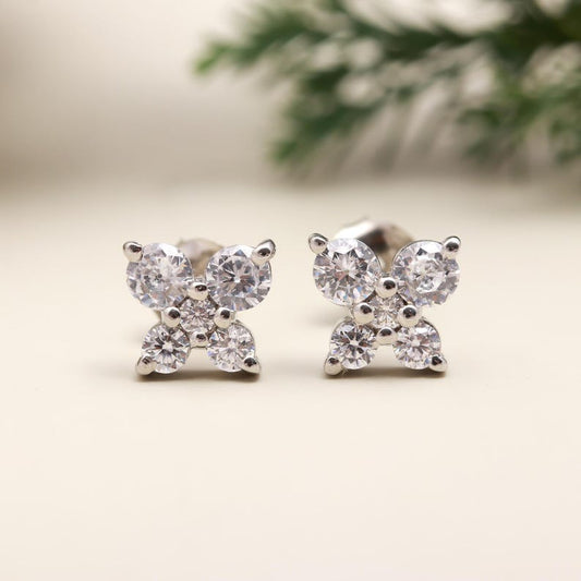American Diamond Studs Earring for Women, 925 Silver Jewelry, Earring Studs, American Diamonds Earring, Stud Earring for Gift.