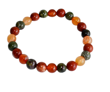 Aries Bracelet, Healing Crystals, Zodiac Birthstone Bracelet, Meditation Gemstone Chakra Bracelet, March April Birthday Gift
