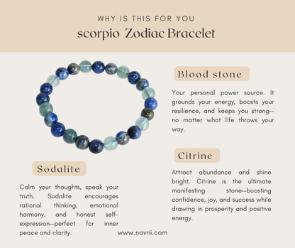 Capricorn Zodiac Gemstones Bracelet – Grounded Strength for the Earth Sign Goat ♑︎