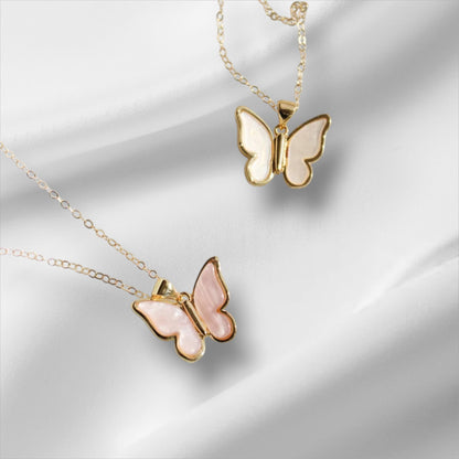 Gold Plated on 925 Sterling Silver Butterfly Pendant  For Women