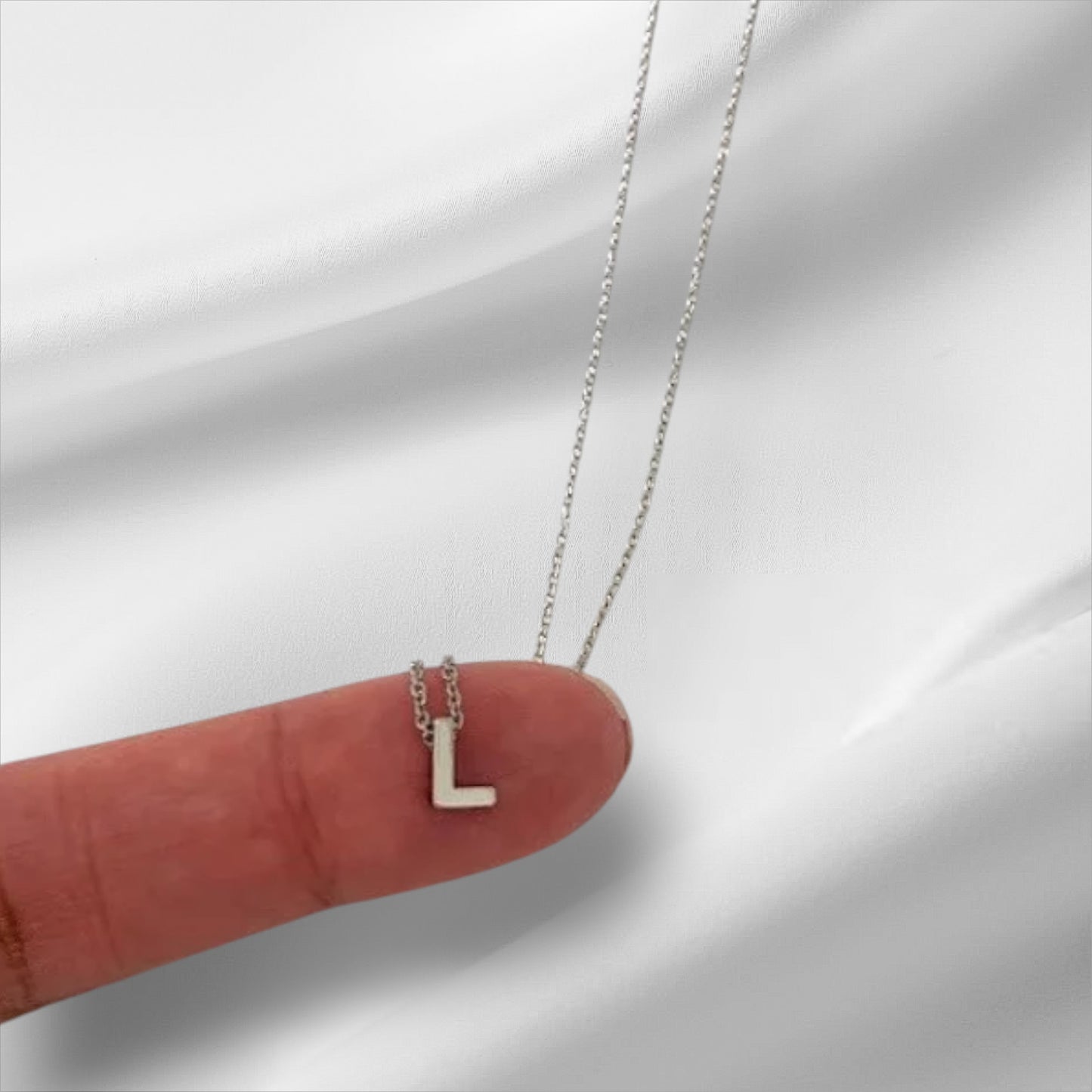 Dainty Initial Necklace, Tiny Letter Necklace, Initial Alphabet Necklace