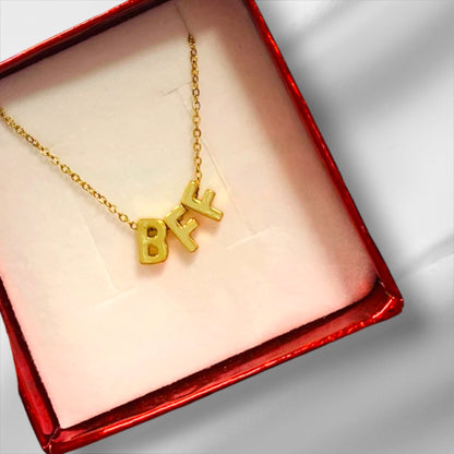 Dainty Initial Necklace, Tiny Letter Necklace, Initial Alphabet Necklace