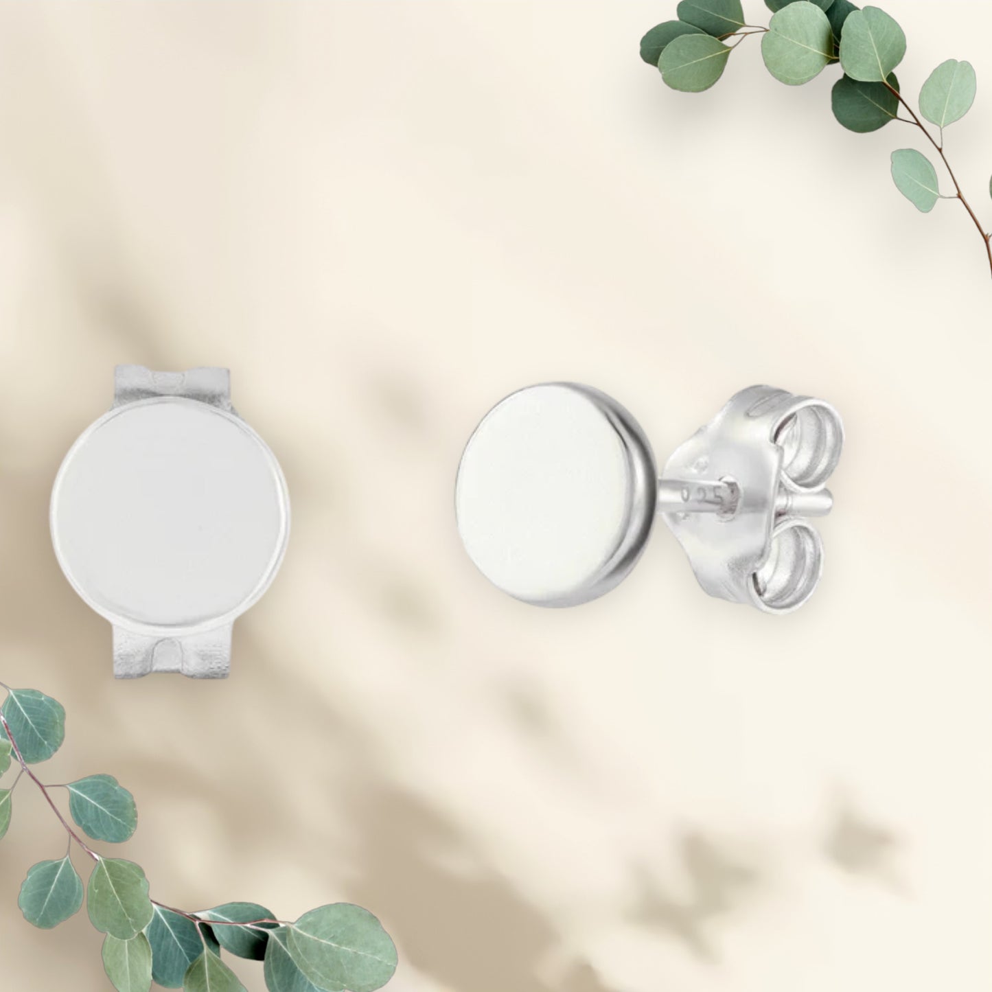 Dainty Tiny & Minimalist Circle Dot Stud Earrings -3 different diameters available