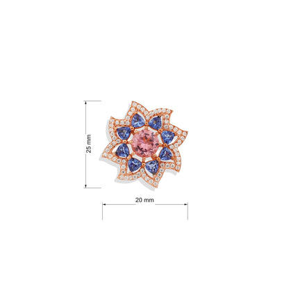 "Flower-Flower Shaped Stud Earrings – Elegant & Pretty for Any Season | Timeless Beauty for Every Outfit"