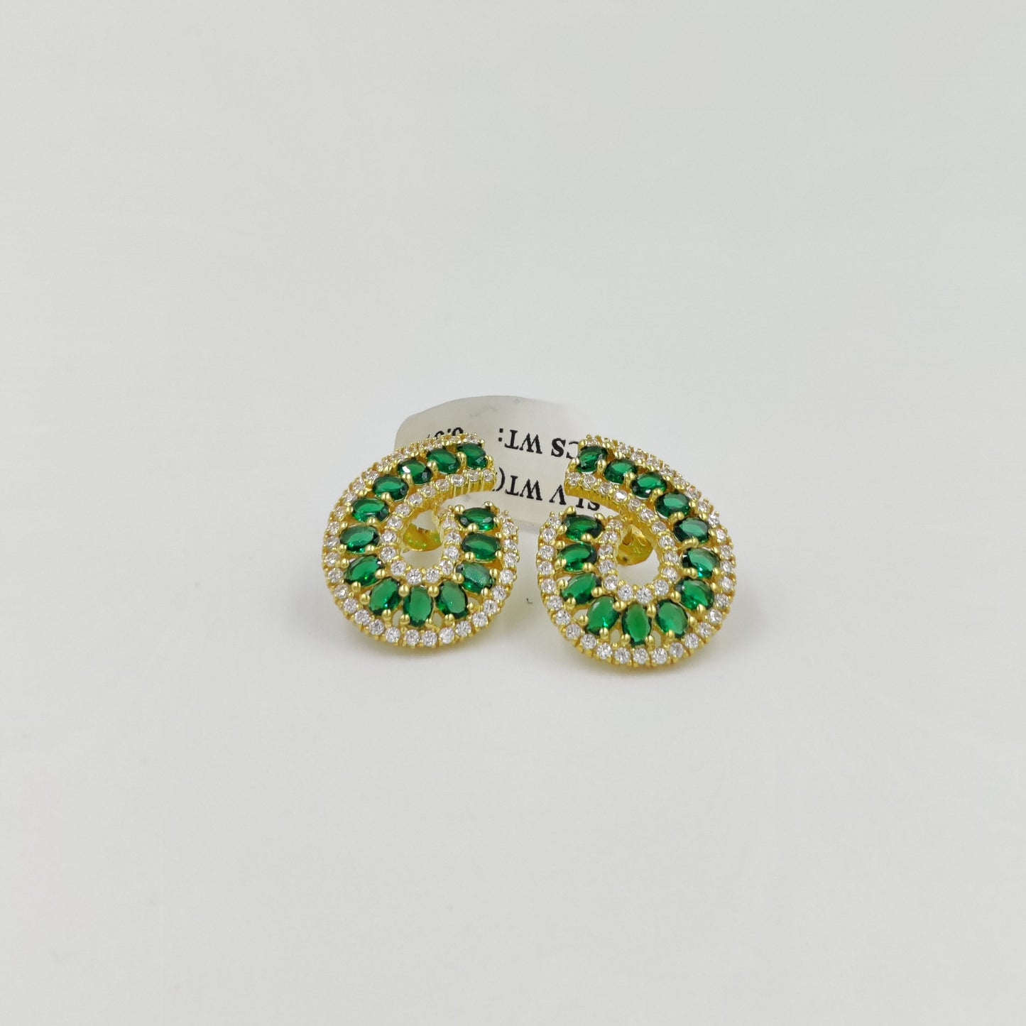 Open Oval Shaped Studs – Classy Everyday Earrings in Blue, Red & Green | Perfect Match for Any Outfit"
