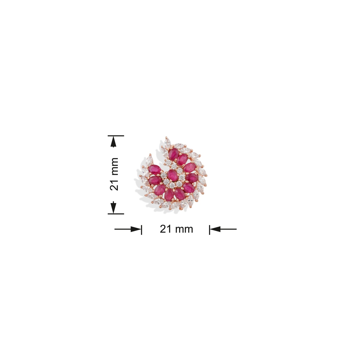 Ruby Stud Earrings  |Beautiful Stud Earrings – Perfect Match for Your Favorite Dress | Elegant & Stylish Jewelry for Any Occasion.