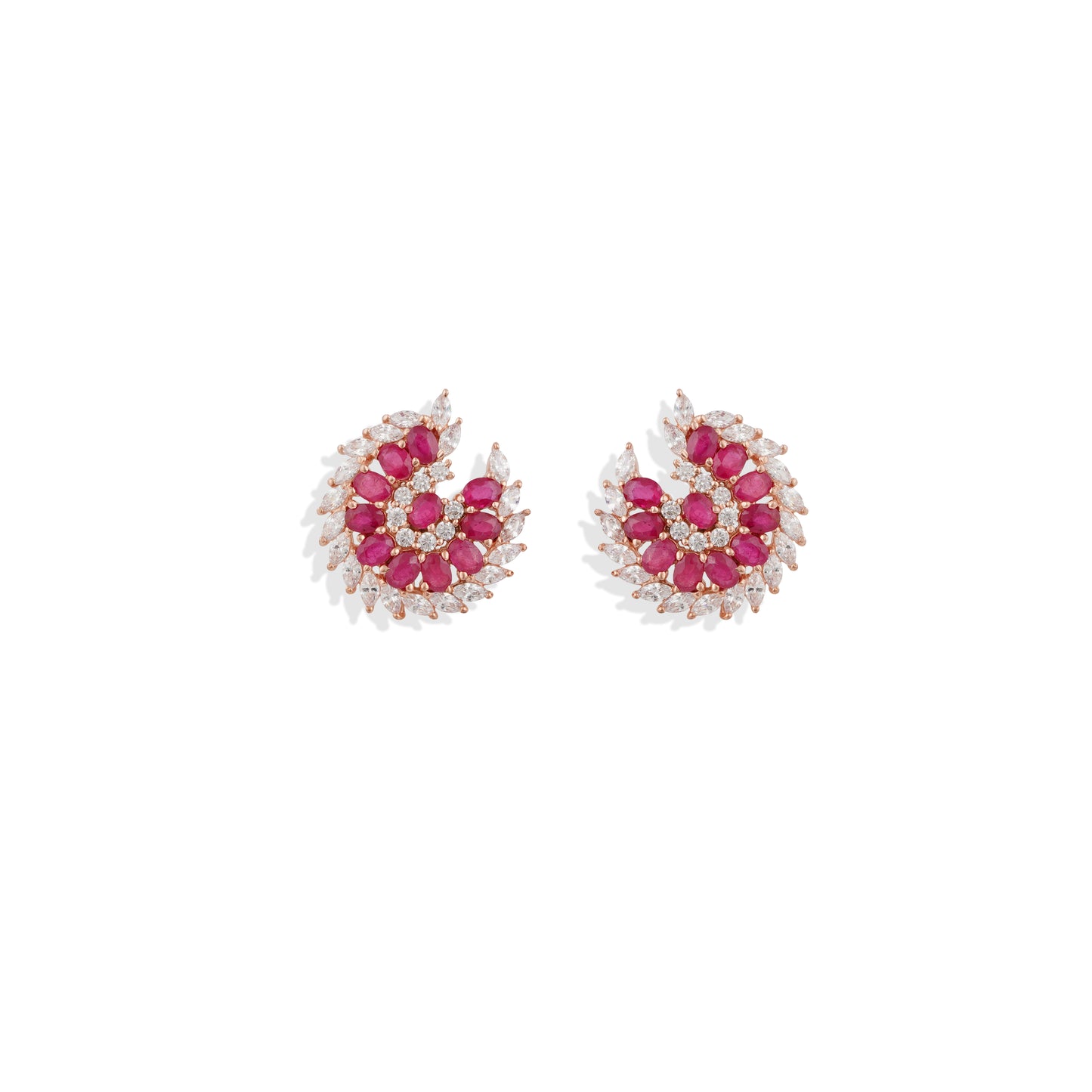 Ruby Stud Earrings  |Beautiful Stud Earrings – Perfect Match for Your Favorite Dress | Elegant & Stylish Jewelry for Any Occasion.