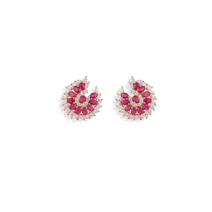 Ruby Stud Earrings  |Beautiful Stud Earrings – Perfect Match for Your Favorite Dress | Elegant & Stylish Jewelry for Any Occasion.