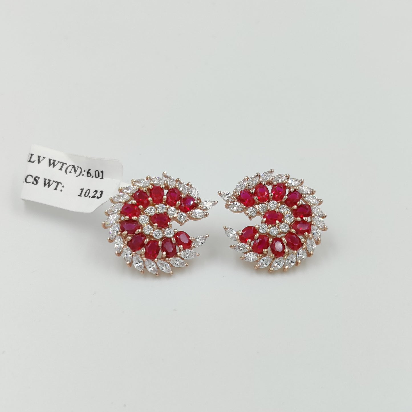 Ruby Stud Earrings  |Beautiful Stud Earrings – Perfect Match for Your Favorite Dress | Elegant & Stylish Jewelry for Any Occasion.