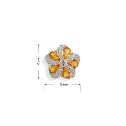 Lab made gemstone Stud earring Gift For Her