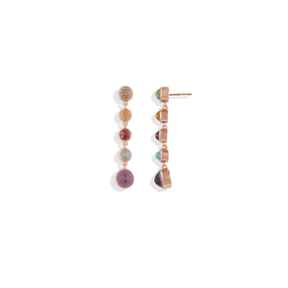 Radiant Lab-Made Gemstone Dangle Drop Earrings
