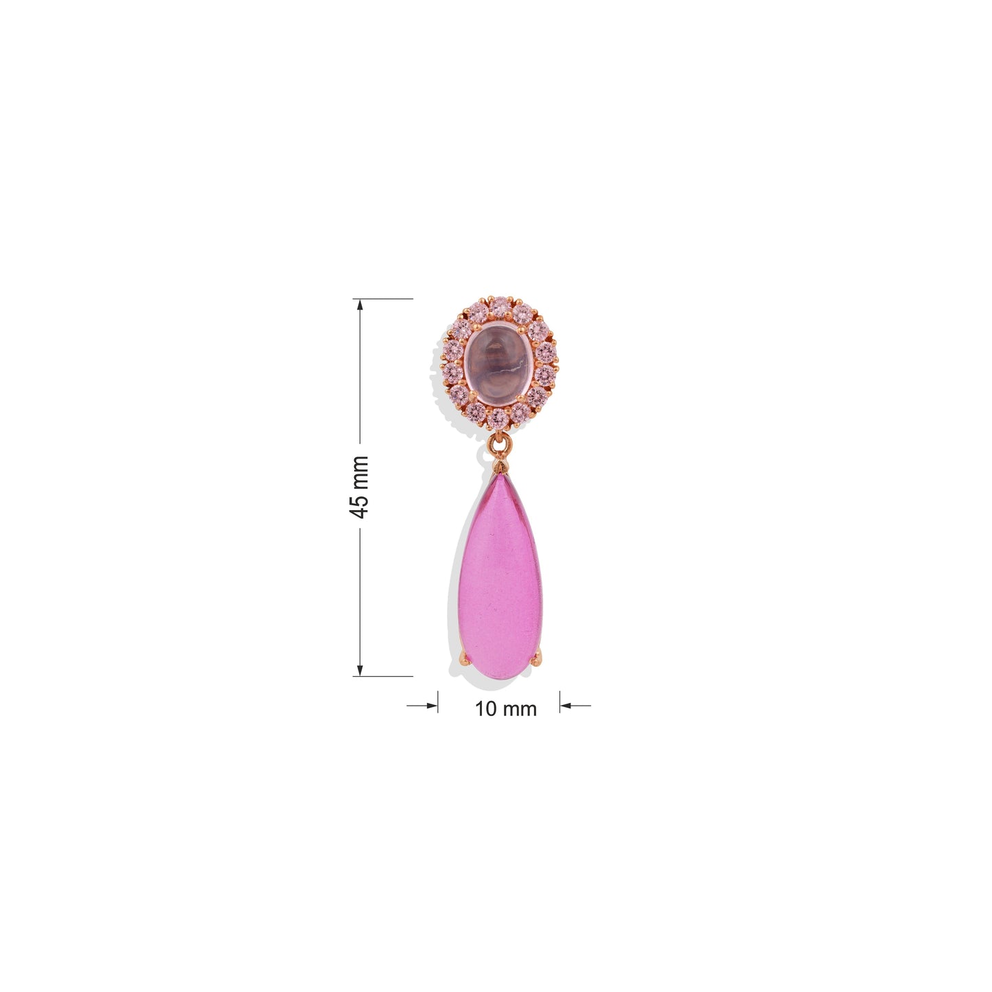Radiant Lab-Made Gemstone Dangle Drop Earrings