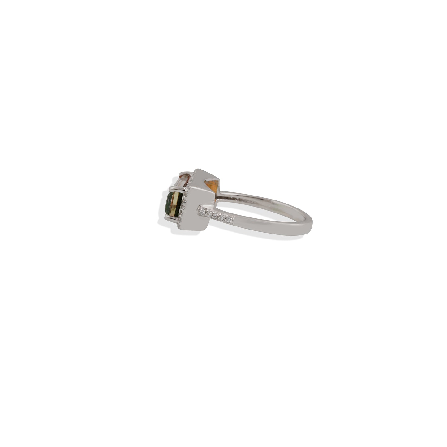 Elegant Bi-Color Gemstones Ring in 925 Sterling Silver – Statement Cocktail Jewelry