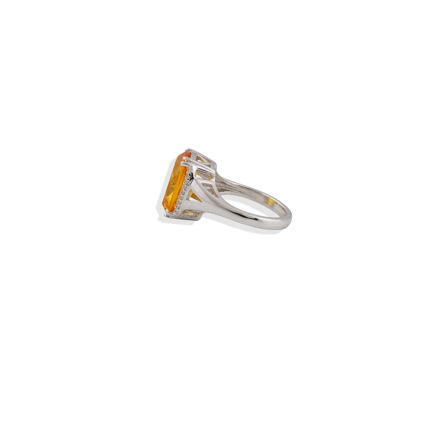 ✨ Golden Glow Cocktail Ring – 925 Sterling Silver, Cushion-Cut Citrine Gemstone, Statement Jewelry – Limited Edition! ✨