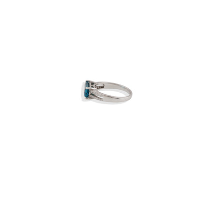 💙 London Blue Topaz Baguette Ring – 925 Sterling Silver, Elegant Statement Jewelry – Limited Stock! 💙