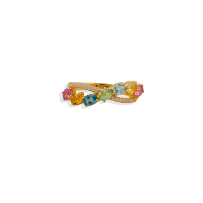 Elegant Emerald Green Gold-Plated Ring – Sterling Silver Statement Jewelry, May Birthstone, Trending & Limited Stock!)
