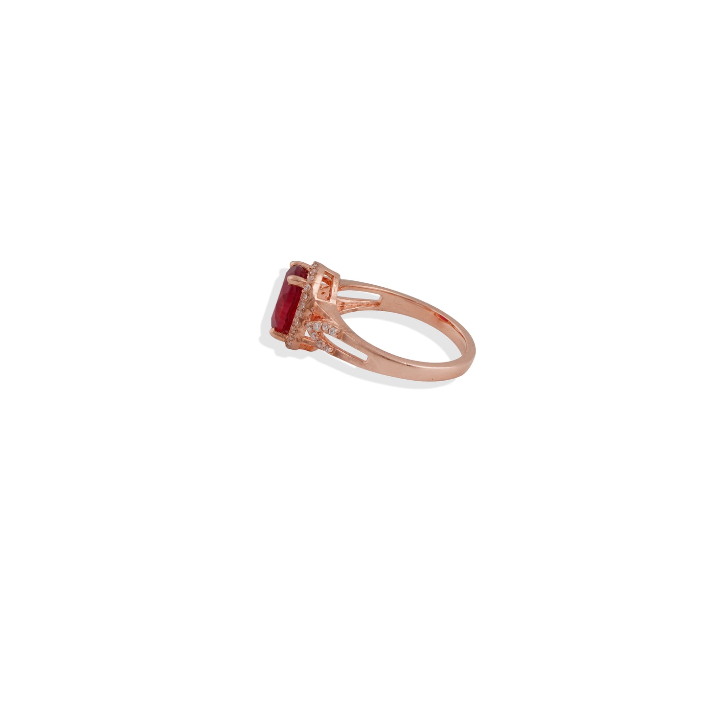 Elegant Ruby Ring in 925 Sterling Silver –Statement Cocktail Jewelry for Women