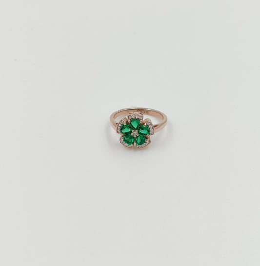 Multi colors Gemstone Flower shape rings.
