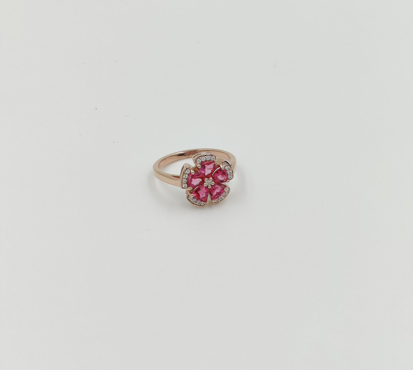 Multi colors Gemstone Flower shape rings.