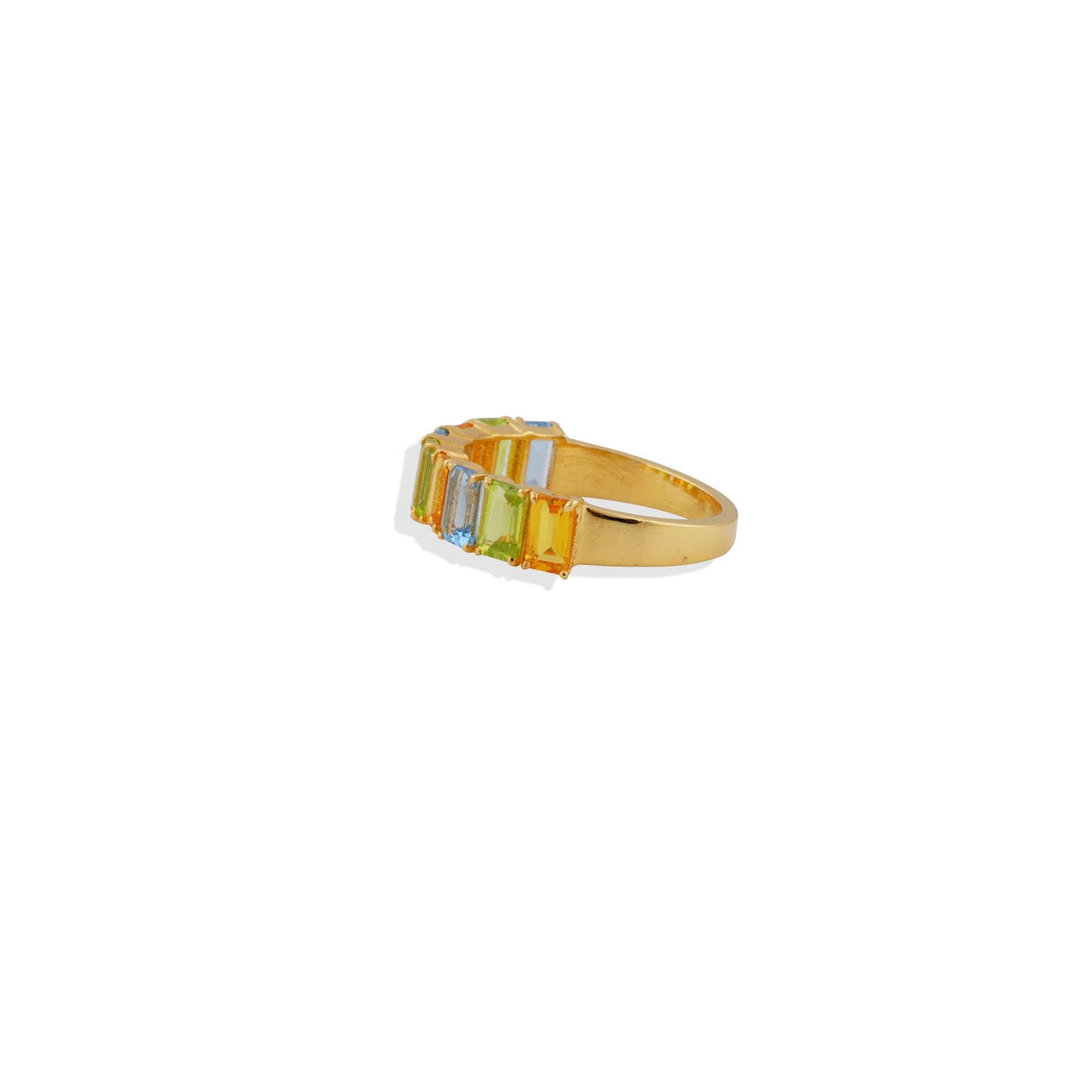 ✨925 Sterling Silver Gemstone Ring – Blue Topaz, Green Onyx & Ruby – Trendy Statement Ring – Perfect Gift for Her ✨ (Copy)