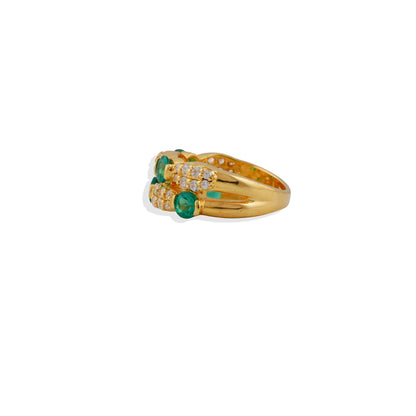 Lab made Ruby Gemstones Sterling Silver Ring