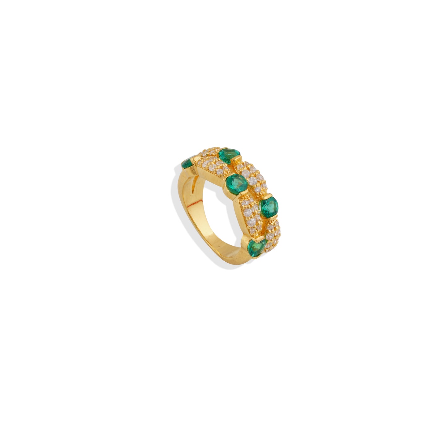 Lab made Ruby Gemstones Sterling Silver Ring